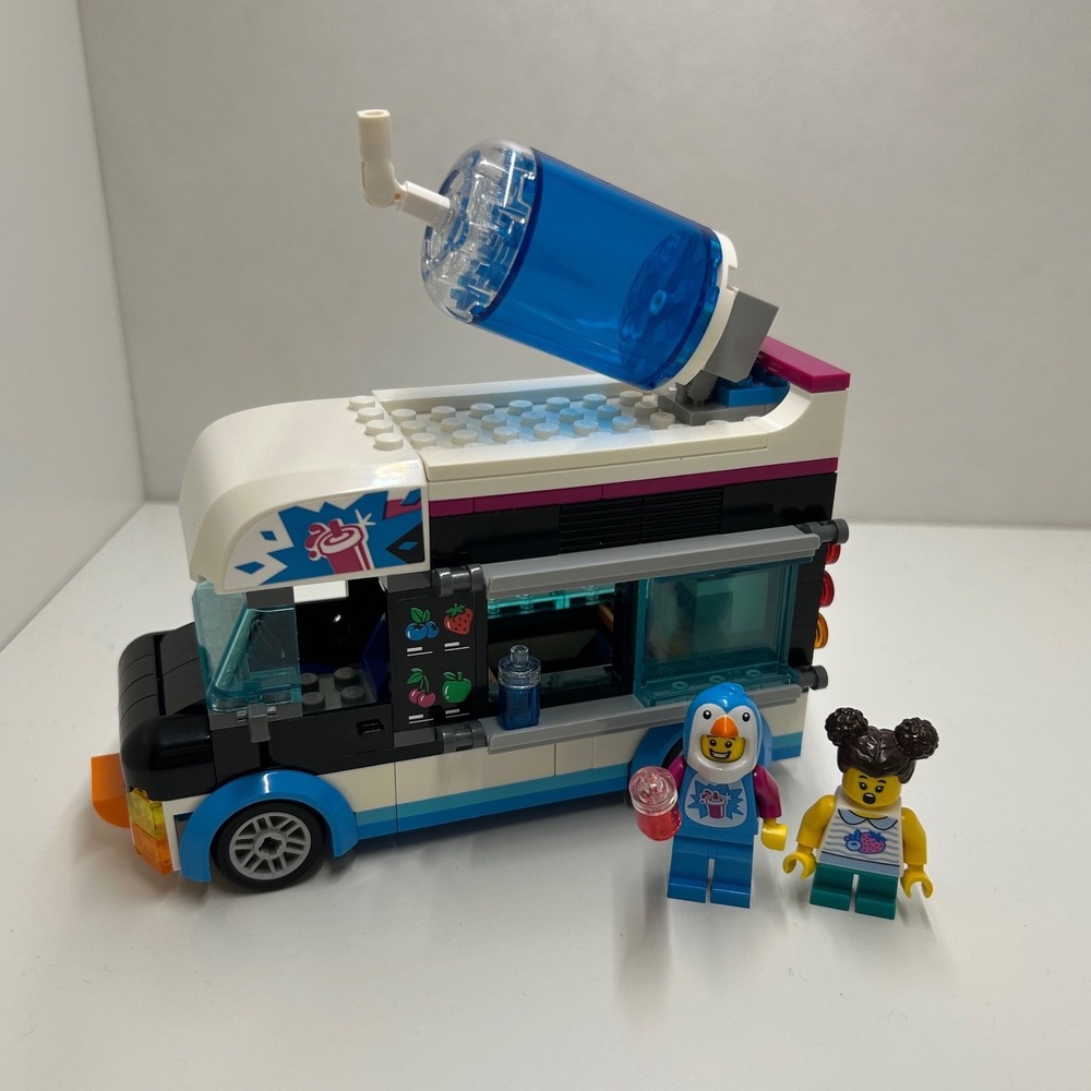 LEGO City 60384 Penguin Slushy Van 100% Complete w/ Minifigs No Manual No Box